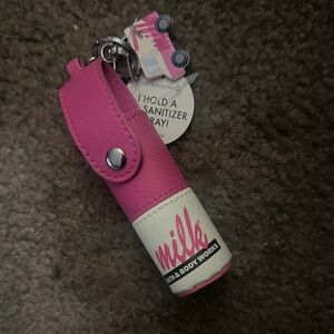 Bath & Body Works Pink and White Milk Sanitizer Holder